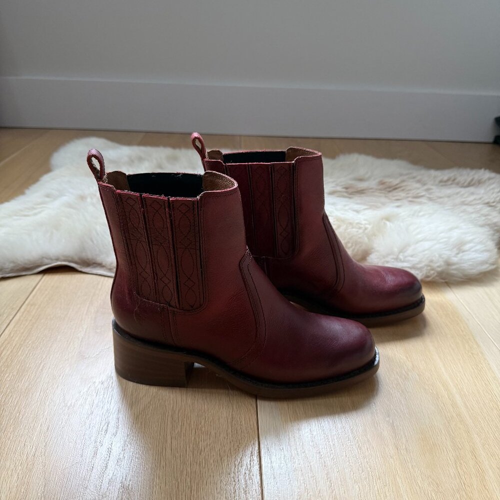 Frye Campus Chelsea Boots Merlot